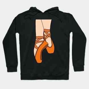 Orange pointe shoes Hoodie